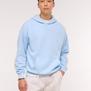 Abercrombie & Fitch Light Blue Hoodie Sweater